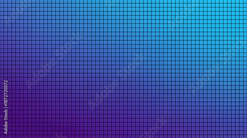 Abstract blue and purple pixel grid background. Geometric technology and digital texture pattern.