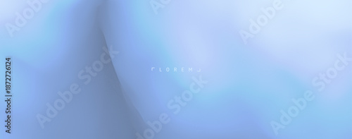 Frozen water. Transparent column of ice going into the depths. Natural background with blur effect. Vector illustration for banner, flyer, brochure, booklet, presentation or website.