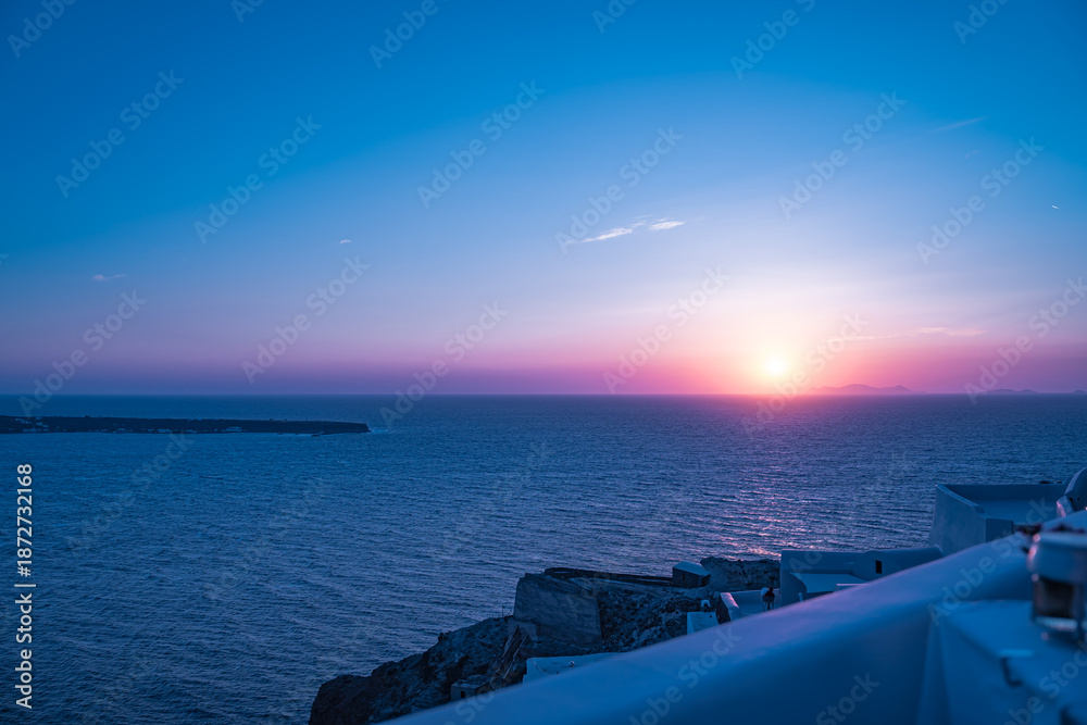 Obraz premium サントリーニ島の美しい風景