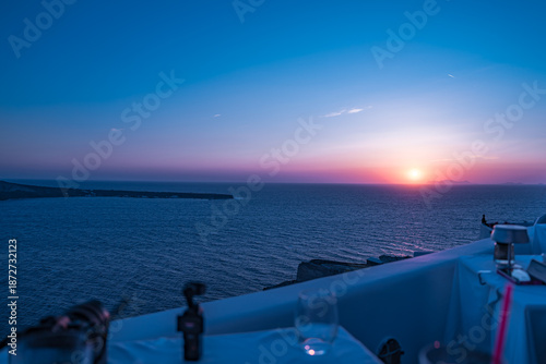 サントリーニ島の美しい風景