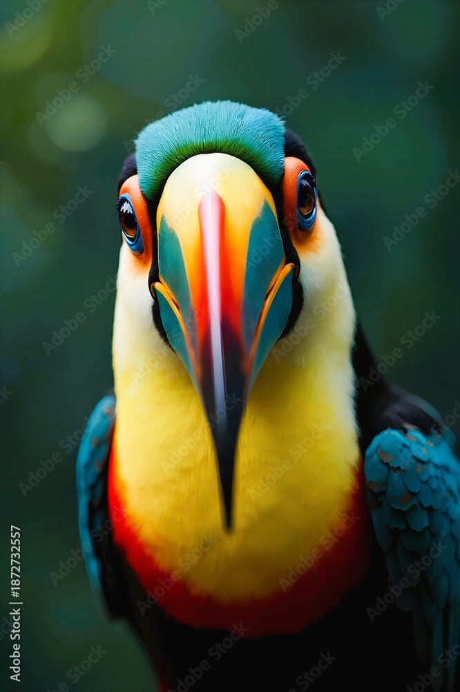 Obraz premium Colourful toucan