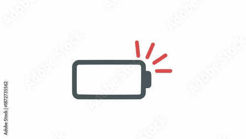 Low Battery Icon Warning Symbol.