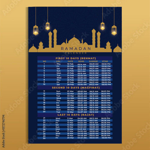 Ramadan calender