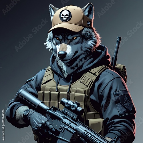soldier with a gun