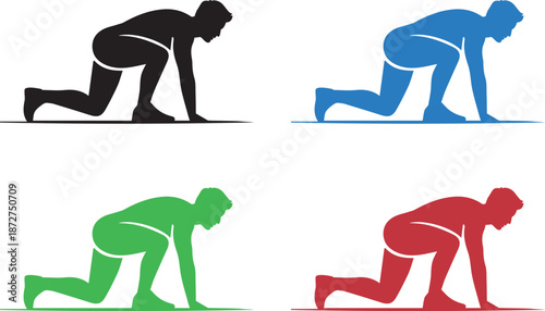 Mountain climber exercise icon