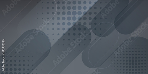 Dark vector template with repeated sticks, circles. Capsules on blurred abstract background with gradient dots. Smart design for your business advert.