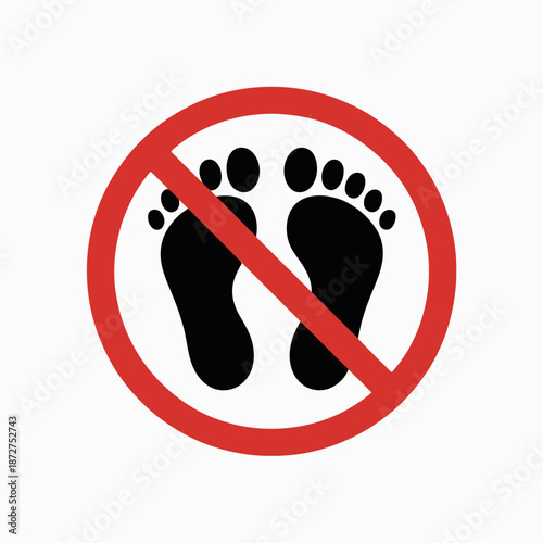 nobarefeet, prohibited, barefoot, feet, forbidden, nofootwear, sign, restriction, ban, warning, redcircle, stop, shoes, footwear, sandals, slippers, required, mandatory, safety, hygiene, protection, f