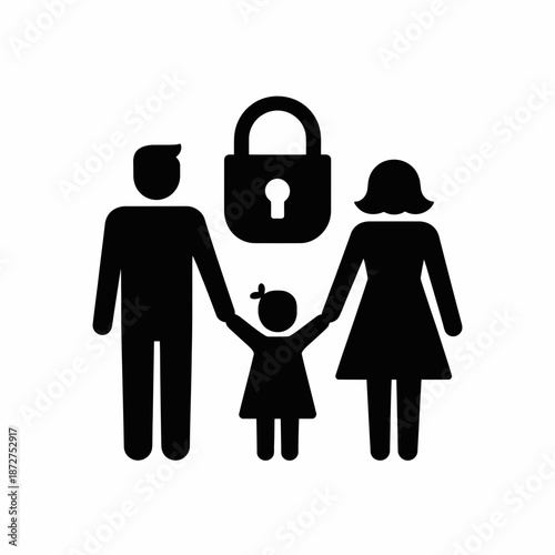 family, security, protection, lock, safety, home, safe, shield, privacy, insurance, guardian, child, parent, parents, kids, together, unity, secure, guarded, defense, trust, care, household, residenti
