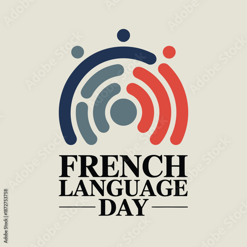 French Language Day Global Francophonie Communication Illustration Poster