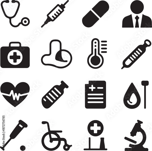 Medical & Healthcare Silhouette Bundle