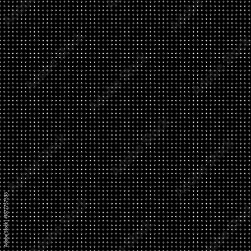 Wallpaper Mural A seamless, abstract, black and white pattern featuring a dense array of small, white, diamond-shaped dots or specks on a solid black background. Torontodigital.ca