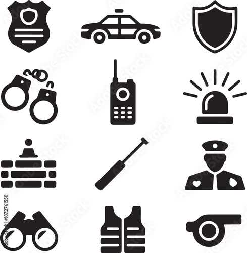 Police & Safety Silhouette Bundle