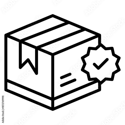 Box Approval Outline Icon