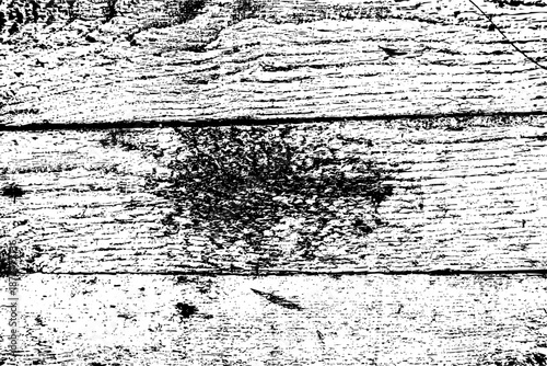 Black and white grunge wood texture featuring distressed grain, scratches, and rough surfaces. Ideal for backgrounds, overlays, graphic design, and vintage creative projects.