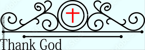 Praise God Line pattern art