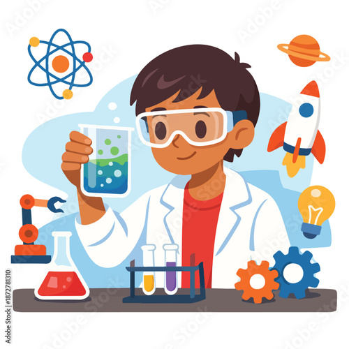 STEM Education Illustration