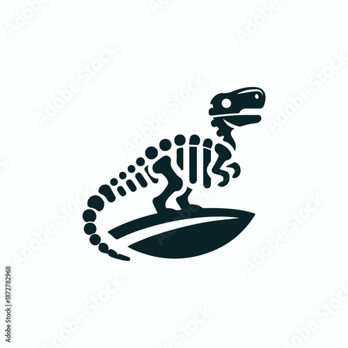 Dinosaurus Fossil Logo