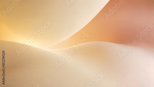 Layered Curves – Sensory Abstract Landscape in Valentine Tones