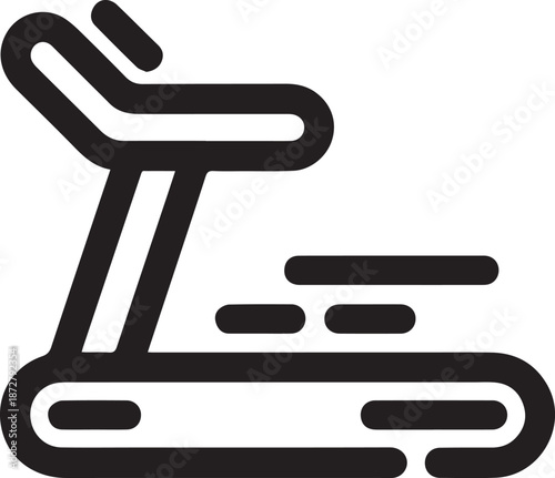 Treadmill machine icon