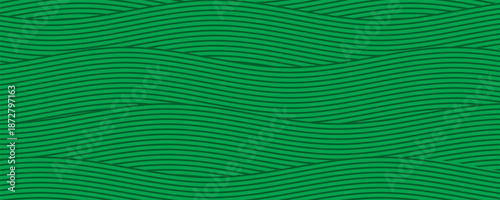 farm green banner, organic abstract background with fields. wavy green lines, natural organic products. ecology background. striped farmer green Pattern
