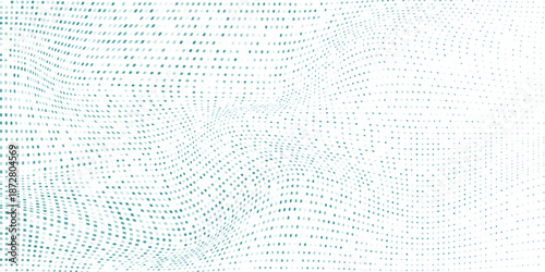 Abstract Mesh Rectangle Vector Gradient Blue Color Halftone Background Staggered Dots Simple Art