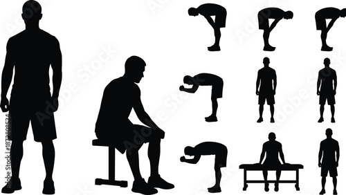 Comprehensive silhouette mega bundle featuring families, dogs, birds, trees, sea creatures, restaurant icons, and students for versatile graphic design applications.