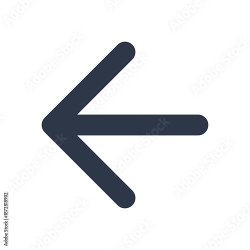 Arrow Left Back Previous Icon Line Art Vector UI UX Web App Mobile Navigation Direction 24x24 SVG