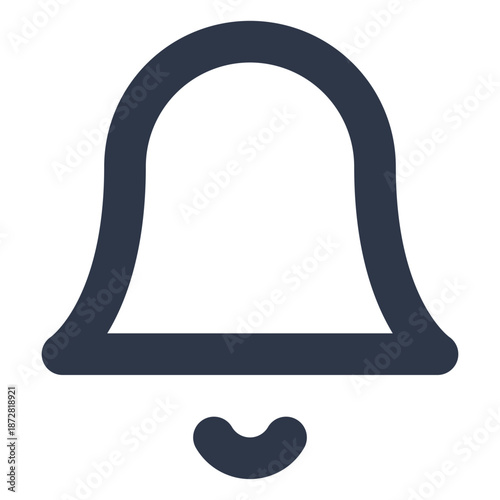 Bell Notification Alert Icon Line Art Vector UI UX Web App Mobile Message Update News 24x24 SVG