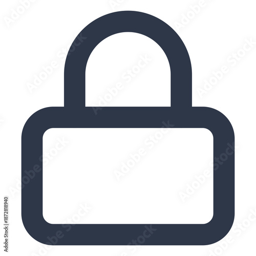 Lock Secure Privacy Icon Line Art Vector UI UX Web App Mobile Password Security Protection 24x24 SVG