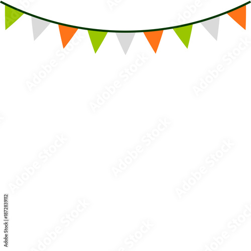 Colorful Party Banners on a String