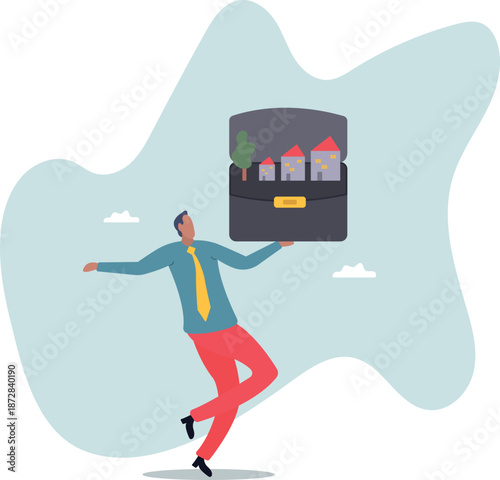 House price rising, value increase graph for real estate, housing or property investment, sales and market price,about a man and his life.