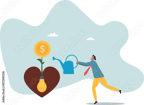 Monetize idea, make profit from creativity or innovation, earn money thinking, startup or fund raising .about a man and his life.