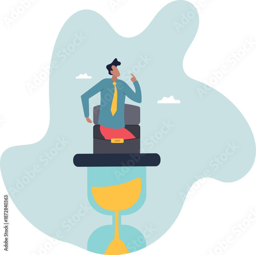 Thinker businessman thinking about business solution, creativity to solve problem or decision making.about a man and his life.