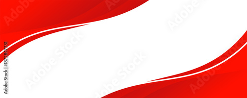 Photos Modern abstract red line background curve element with white space for text and message design, overlapping layers