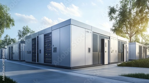 Modular Data Center Design, modular data center design with an image displaying prefabricated modular units, containerized data centers.