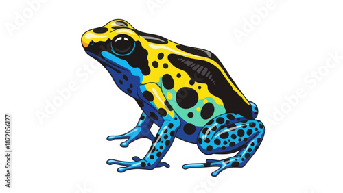 vector of a poison dart frog