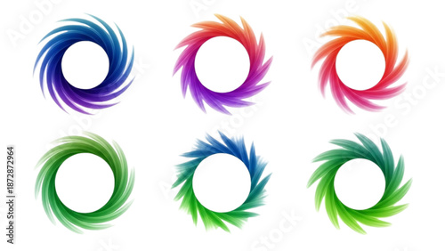 Colorful Swirls Set