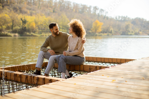 Couple enjoys peaceful mome...