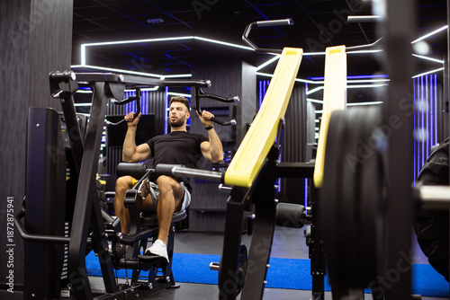 Focused fitness enthusiast ...