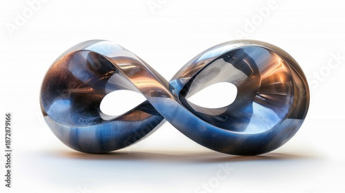 Abstract Infinity Symbol Sculpture.