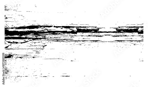 Abstract horizontal grunge texture looking like distressed wood or scratched paint