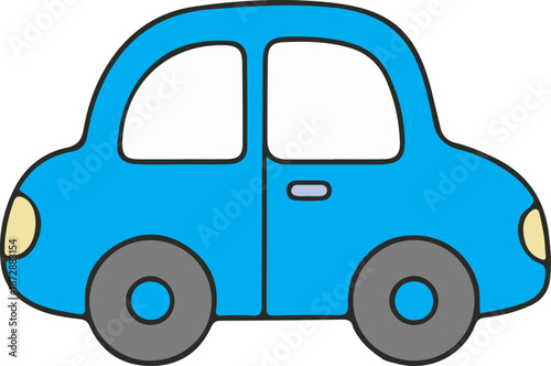 cartoon car vehicle transport Car symbols frontal car icons
