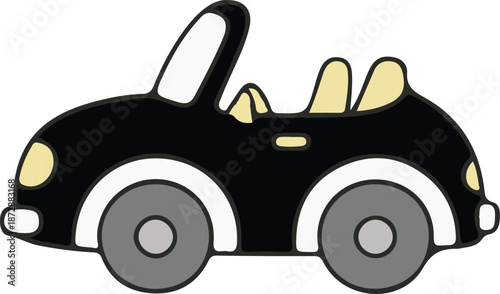 cartoon car vehicle transport Car symbols frontal car icons