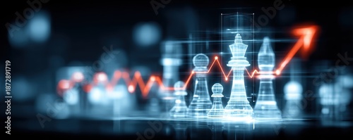 Wallpaper Mural Corporate growth concept showing intelligence shaping advice to increase value allowing profit rise and progress Torontodigital.ca