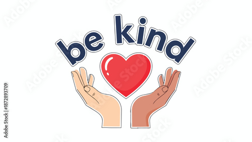 Universal kindness and unity expressed through diverse hands holding a radiant heart, symbolizing global empathy and compassionate human connection