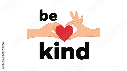 A powerful graphic showcasing two hands gently cradling a vibrant red heart, symbolizing universal kindness, compassion, and the essence of human