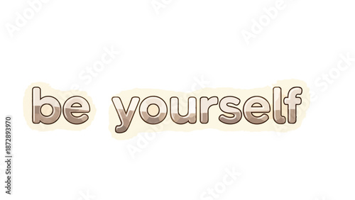 An inspiring visual emphasizing individuality and personal authenticity with bold typography a powerful self-acceptance reminder for modern life and