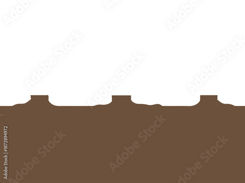 Minimalist landscape showcasing treeless terrain under a clear sky for a simplistic design