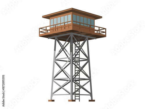 A Wooden Lookout Tower on a Steel Frame