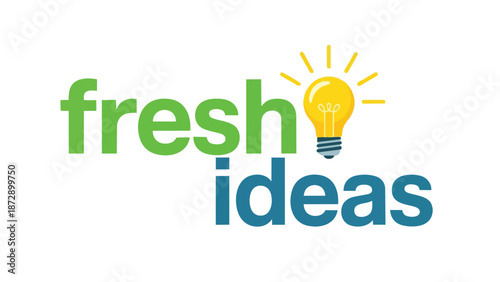 Innovative lightbulb graphic symbolizing new concepts and creative business solutions